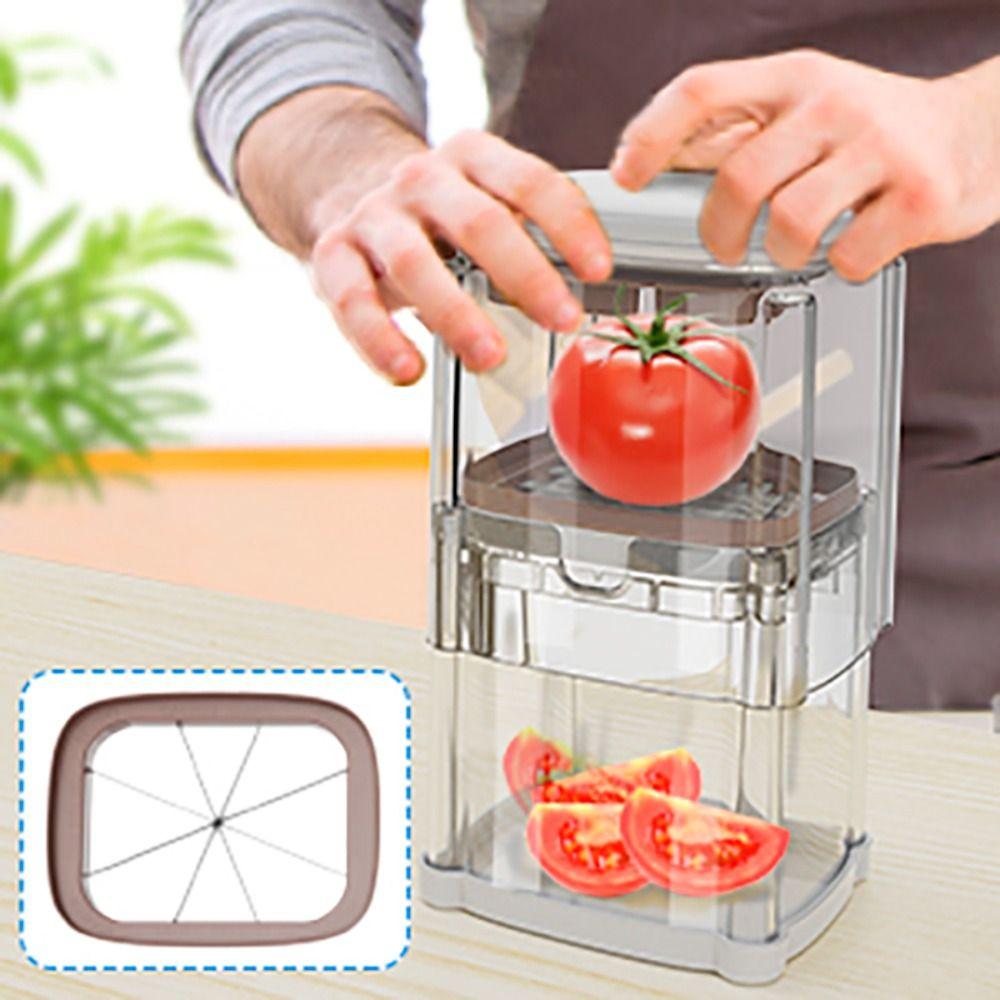 Kitchen Gadgets Manual French Fries Cutter Hand Press with 4 Blades Vegetable Dicer 4 in 1 Efficient Fruit Slicer Cooking
