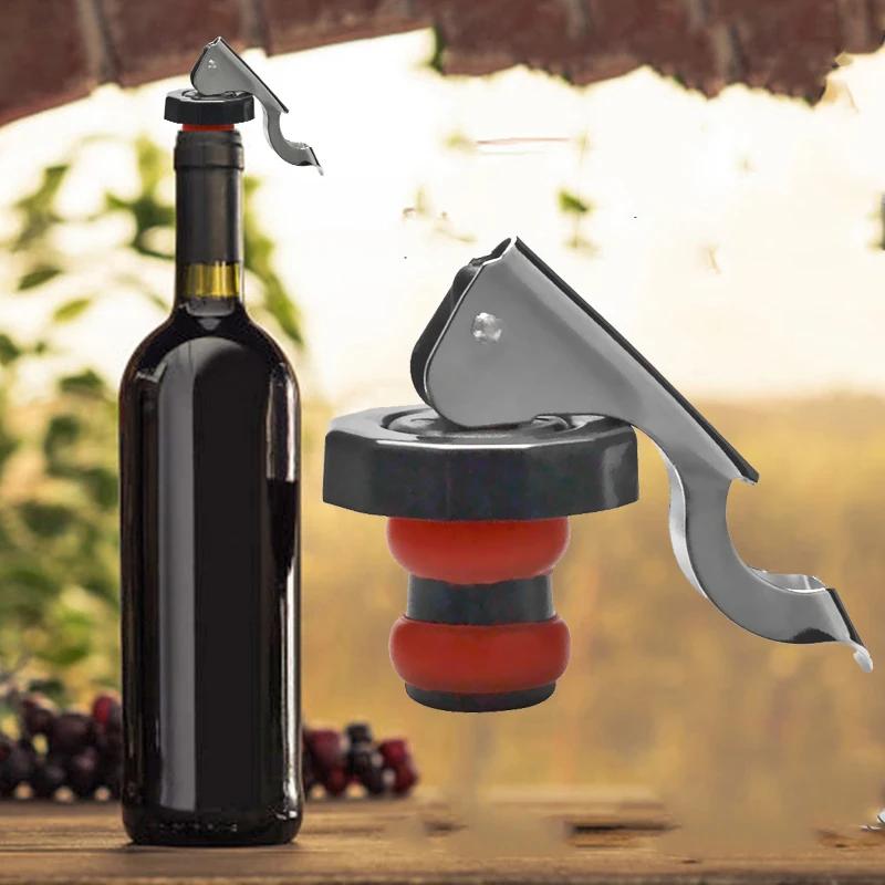 1/5 st Vinstopp Försegling Champagne Öl Kapsyl Öl Korkplugg Vinbevarare Kapsyler Vakuum Fräschhållning Vinflaska Plugg Barutrustning