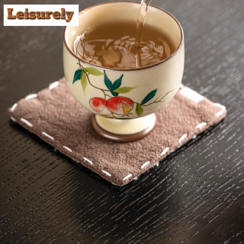 90ml Handmålad Granatäpple Keramisk Tekopp Kräm Ru Ugn Arhat Kopp Hög Högfotad Kopp Hushåll Mästare Enkel Chazhan Teservis