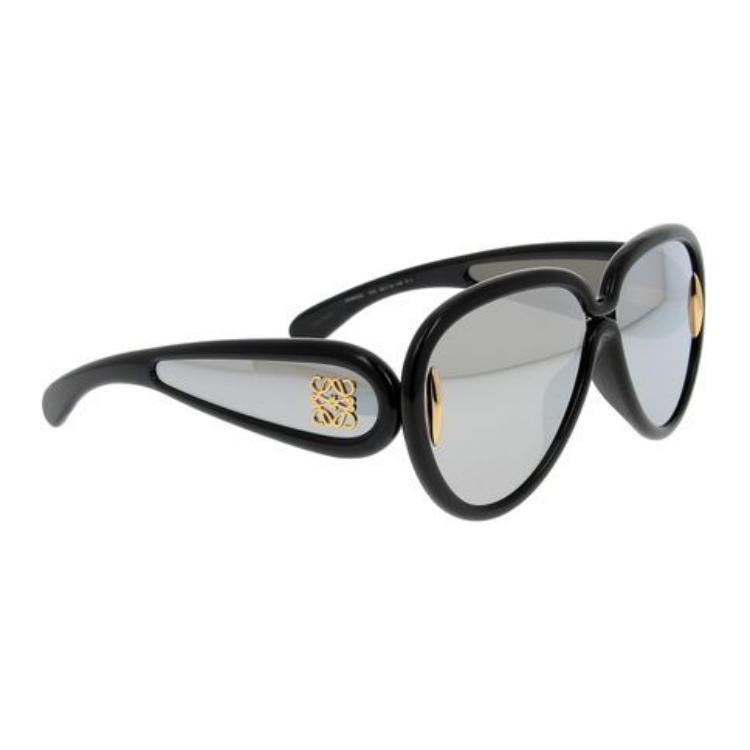 Loewe Color Block Design Acetate Pilot Style Sunglasses Women Sunglasses Black LW40132I01C