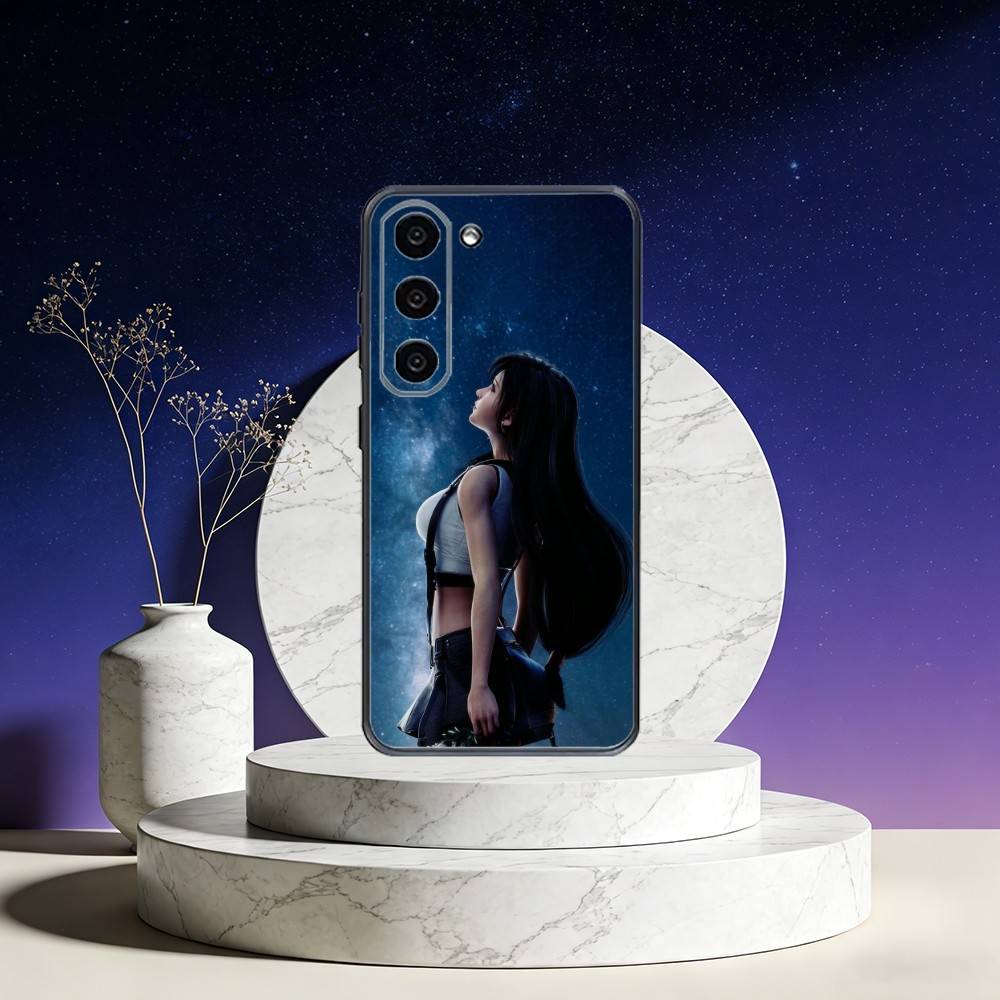 Game FF T-Tifa L-Lockhart-S Phone Case For Samsung Galaxy A73,A72,A71,A70,A53,A52,A51,Others Soft Black Cover