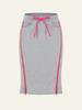 Deoineoseu Zipper Midi Skirt (Melange)