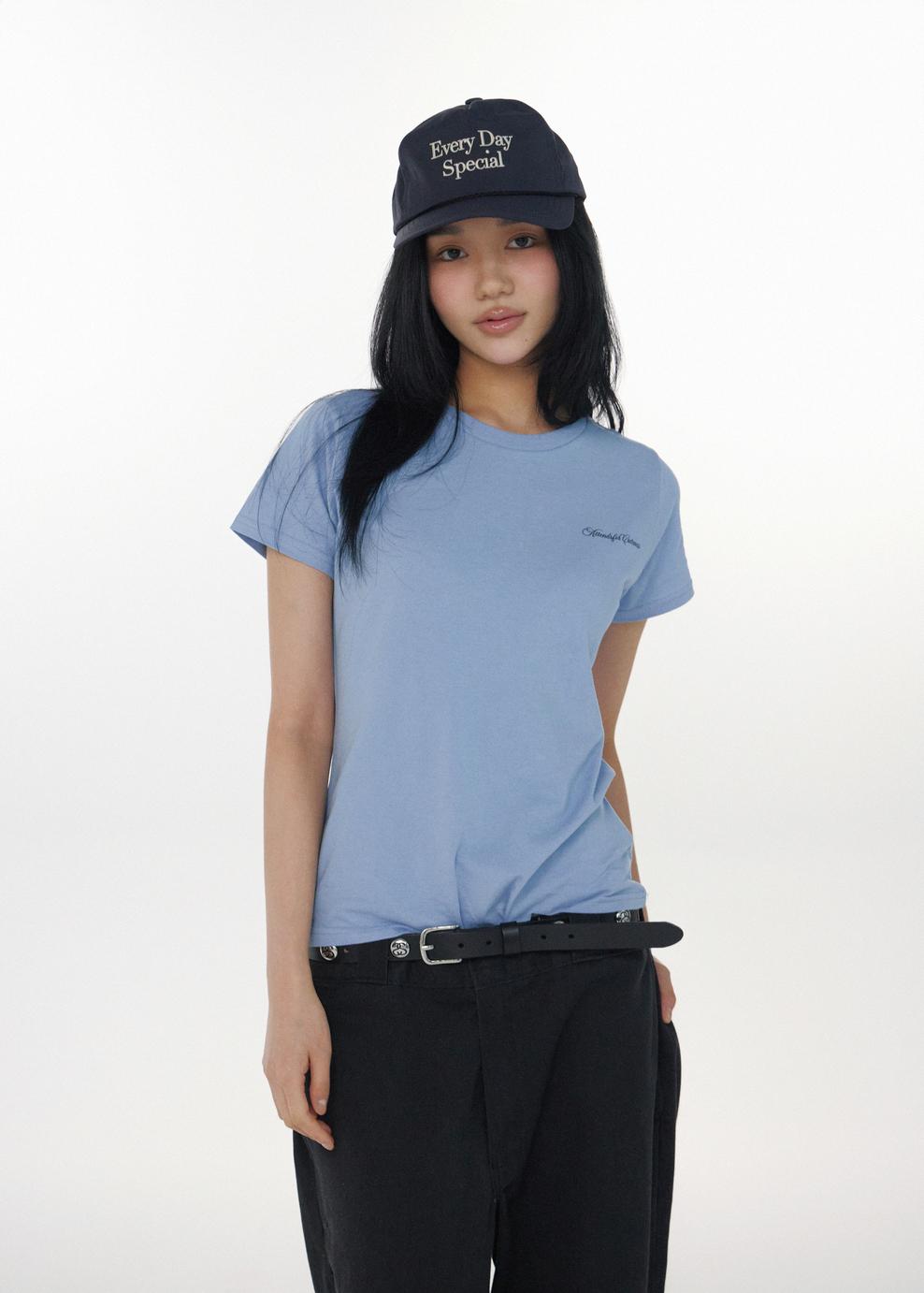 Attens Attends For Cuteness Tee (Sky Blue)