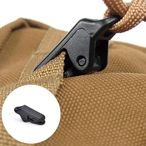 10 X Awning Clamp Tarp Clips Snap Hangers Tent Camping Survival Tighten Tool