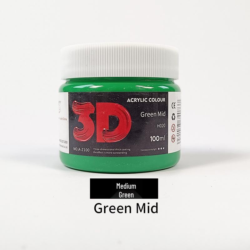 100ml Acrylic Paint for Children's Doodles and Plaster Dolls