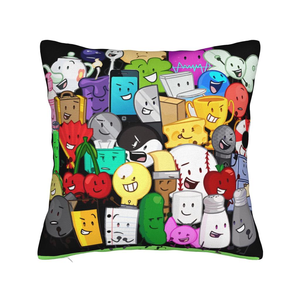 BFDI Cartoon Pillow Cover  Kawaii Pillow Case For Sofa Home Decoration Soft Pillowcases Gift