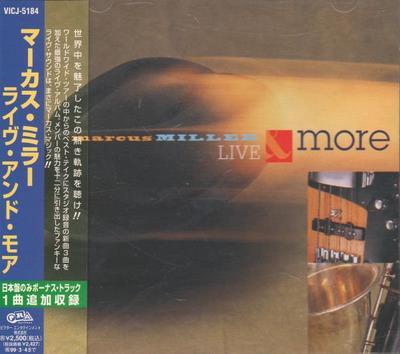 CD MARCUS MILLER - Live & More VICJ5184 PRA. Płyty 1997 Japonia Jazz Używane