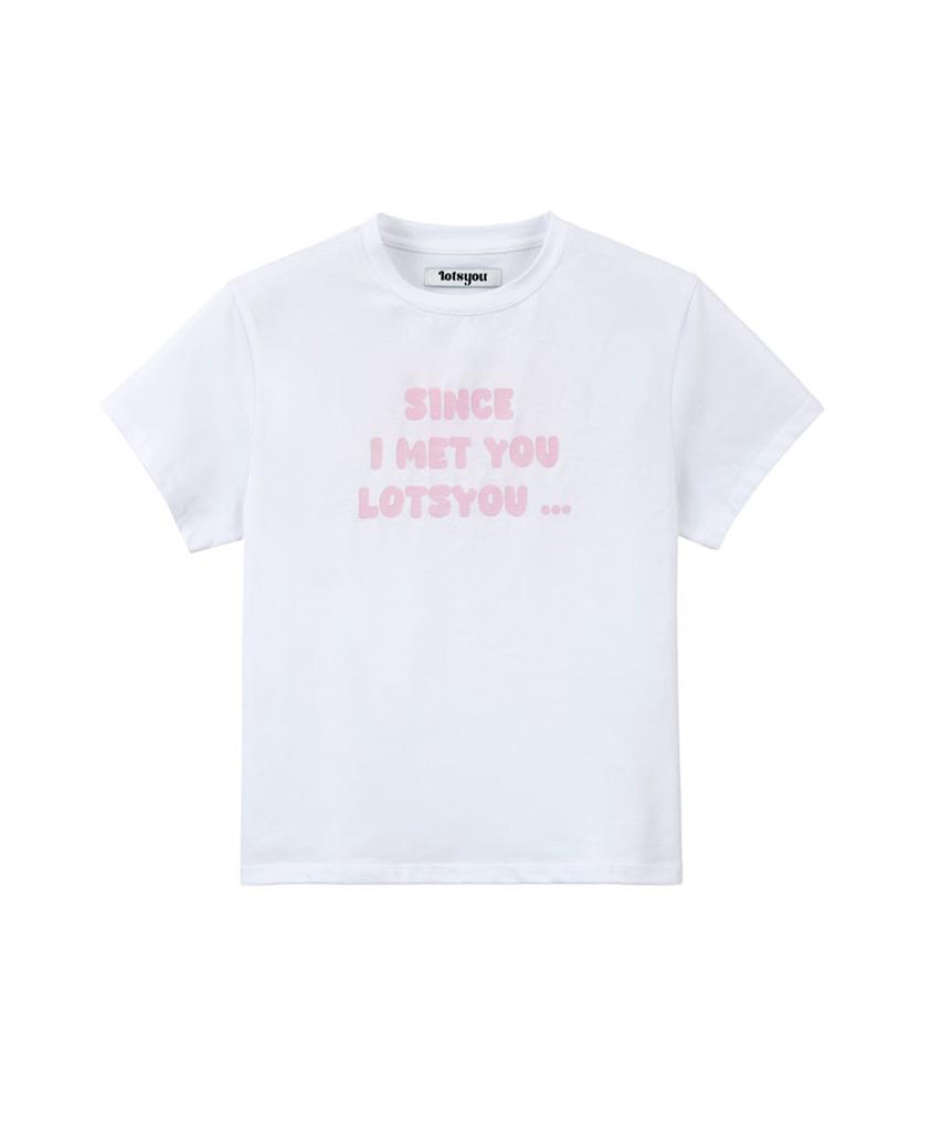 LOTSYOU Lotsyou_I Met You Tee White