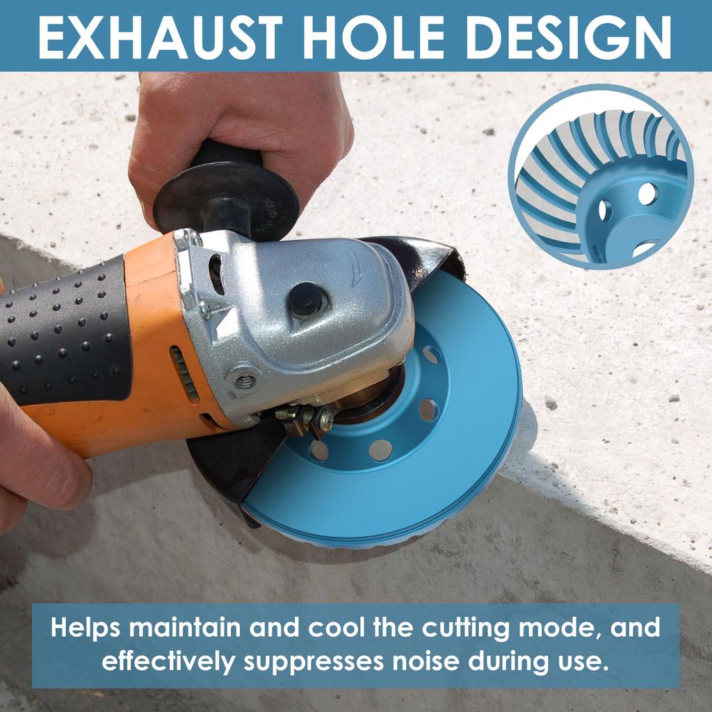 Concrete Grinding Cup Wheel Porous Diamond Cup Grinder Wheel Efficient Grinding Concrete Diamond Grinder Disc for Polishing