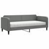 VidaXL Lit de jour avec matelas gris foncé 80x200 cm tissu 3196794