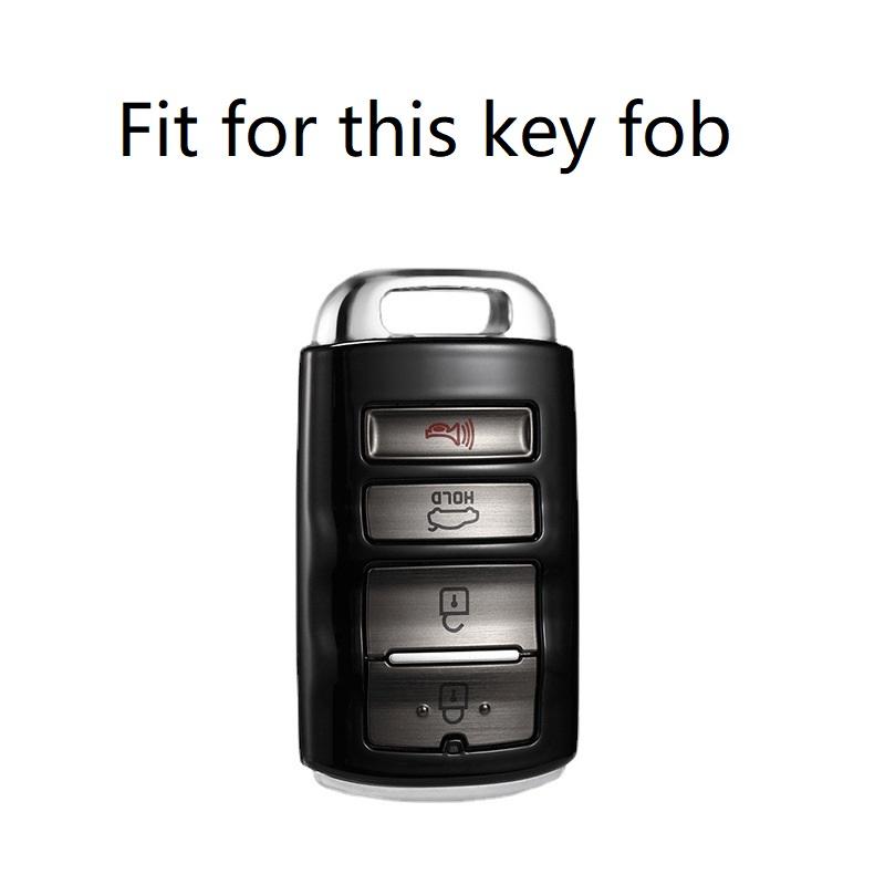 Zinc Alloy Car Remote Key Fob Case Key Cover For Kia K9 Cadenza K7 3/4 Button Smart Remote Key