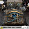 2/ 3pcs Egyptian Blue Eyes Duvet Cover Set, King Queen Style Bedding Set, Character Print Quilt Cover Set Machine Washable