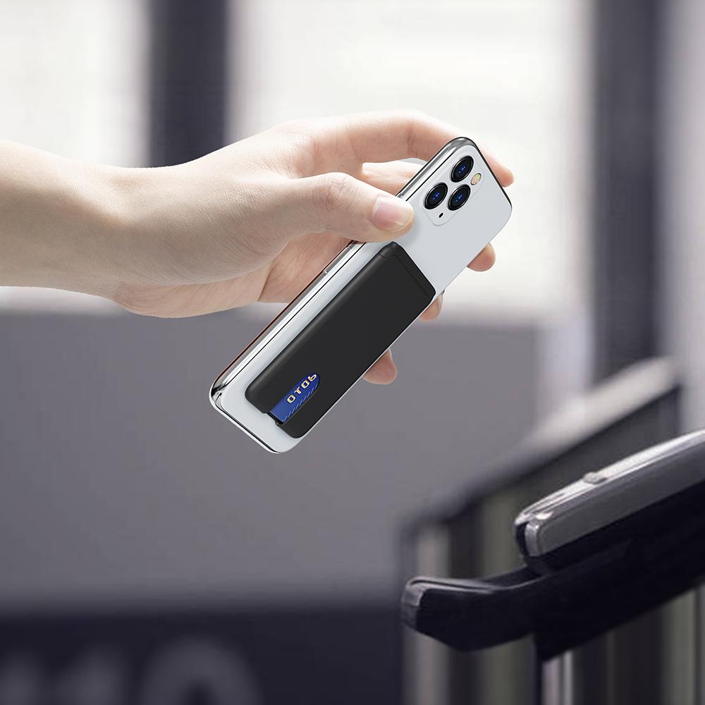 Mobile Phone Card Holder Wallet Men Women Slim Thin Credit Cardholder Case Easy Push 3M Adhesive Soft Silicone Phone Wallet