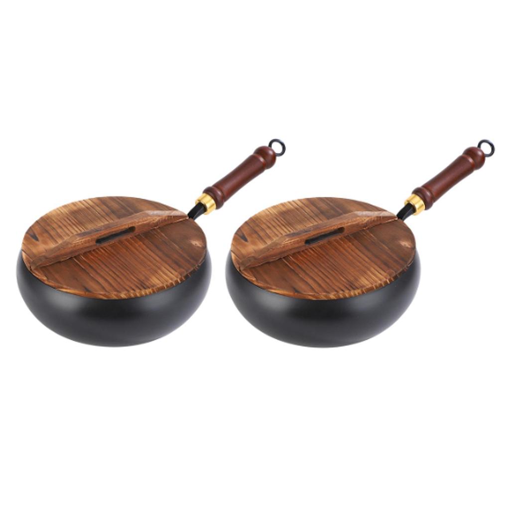 BRINDEN WOK PAN KOINGE Cookware Iron for All Cooktops Hotel Kitchen Camping