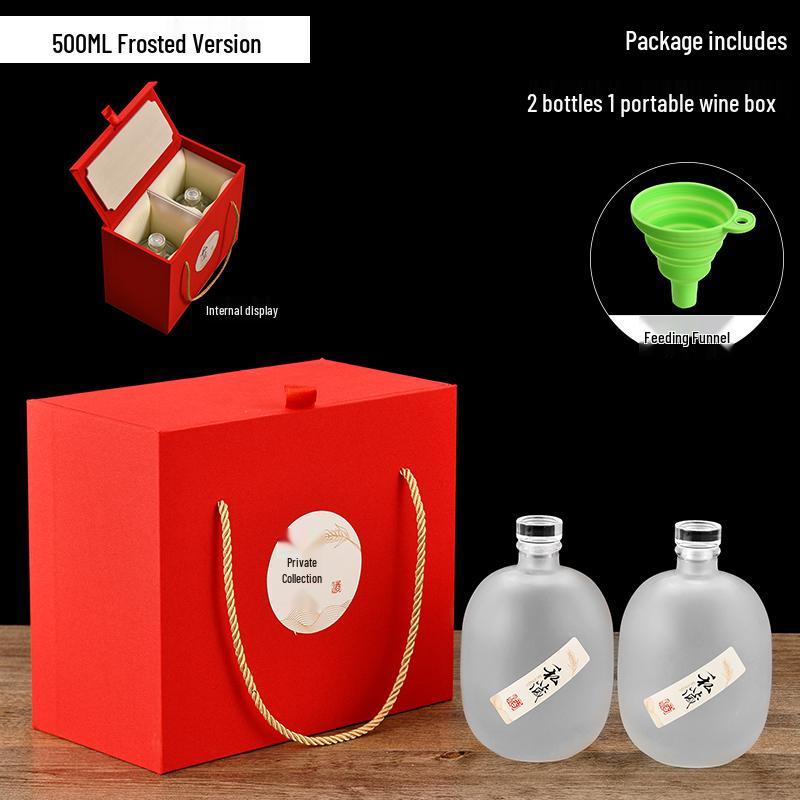 Transparent Glass Wine and Baijiu Infusion Bottle with Sealed Cap for Home Use