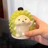 Cartoon Ceramic Toothpick Holder Portable Durian Shape Hedgehog Toothpick Dispenser Eco-Friendly Practical