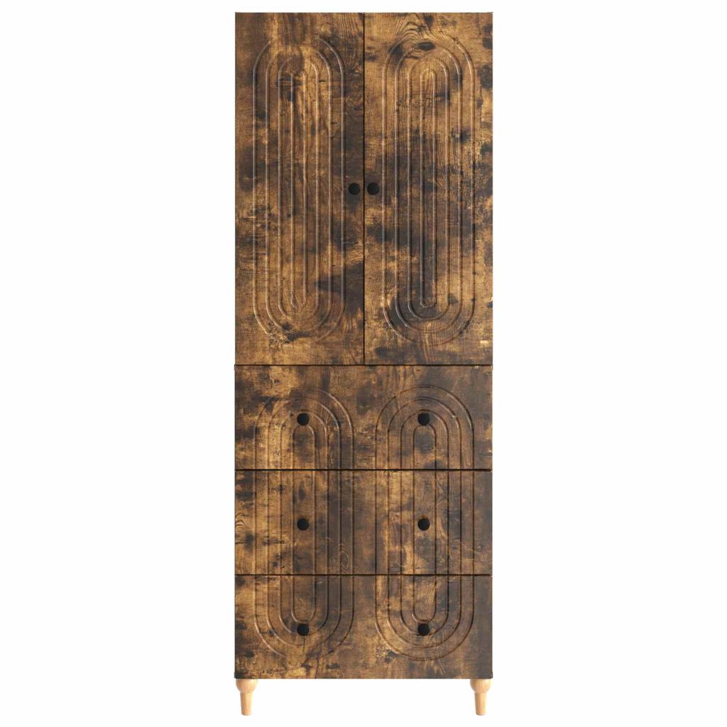 2 Piece Cabinet Set 66 x 34.5 x 90 cm Engineered Wood