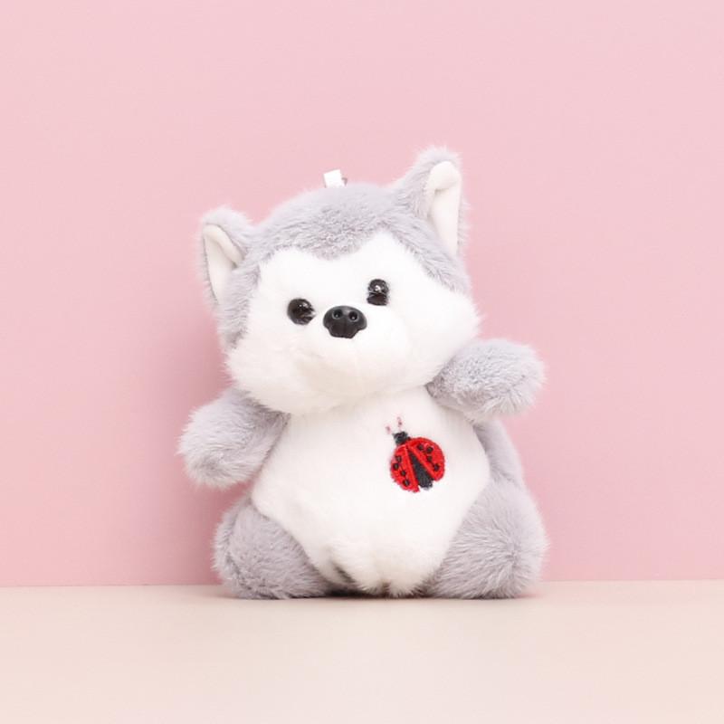 Ladybird Rabbit Elephant Bear Husky Plush Toy Keychain Stuffed Dolls Animal