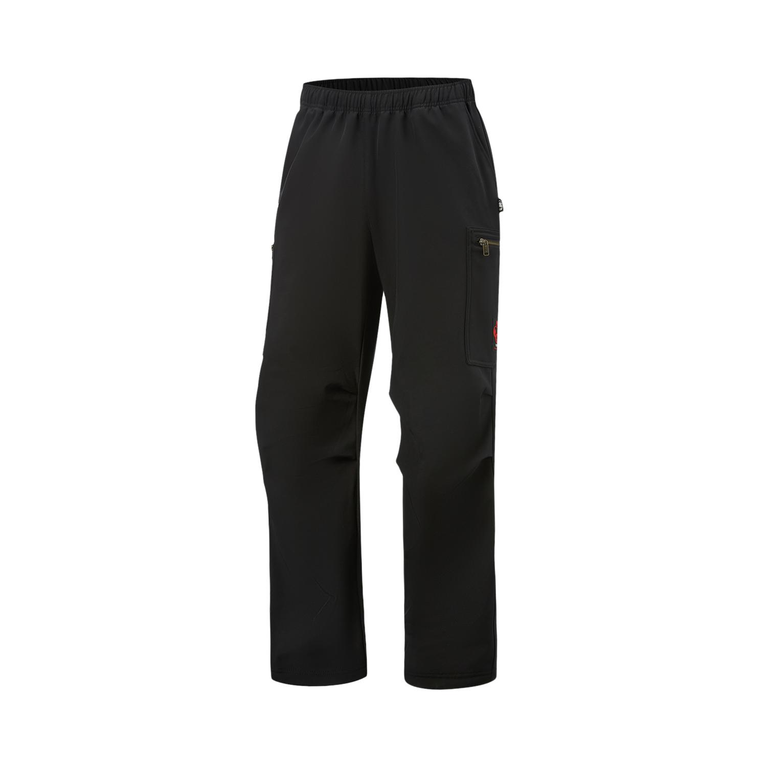 

Li Ning Баскетбольная Серия Флисовая Подкладка Теплые Модные Универсальные Однотонные Мягкие Дышащие Спортивные Брюки Прямого Кроя Мужские брюки AYKVA13-1 S