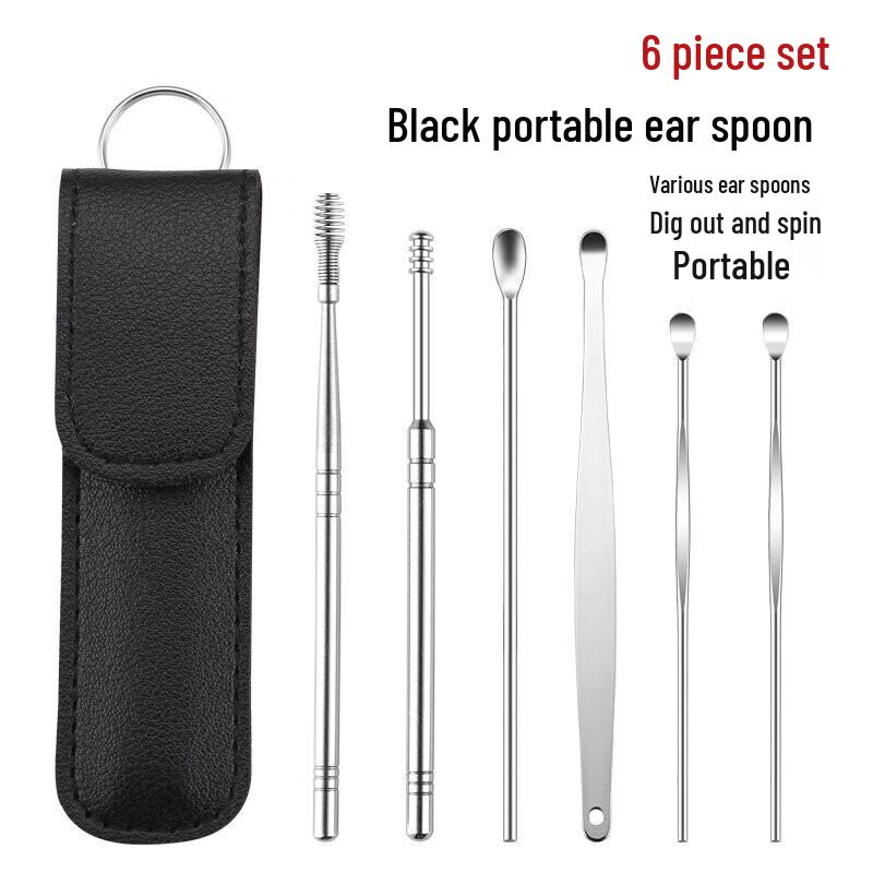6-Piece Stainless Steel Ear Cleaning Tool Kit