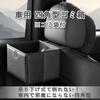 RIZES Car Trash Passenger Seat Storage Hanging Storage Box for Back Black Can, Dustbin, Box, Foldable, Non-Toppling, Seats, Square,