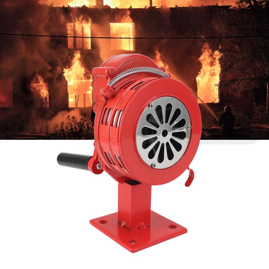 Hand Crank Siren Aluminium Alloy 110dB Loud Alarm       Siren Horns Alarm for Emergency