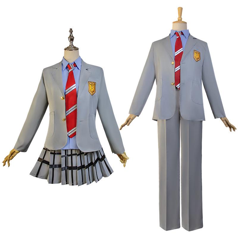 

Your Lie in April Miyazono Kaori & Arima Kousei School Uniform Cosplay XL