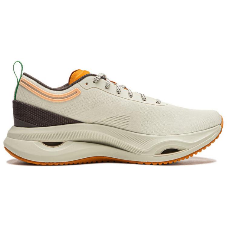 Li Ning Jing Hong Comfortable Versatile Durable Non-Slip Low-Top Casual Running Shoes Women Sneaker Beige ARHU018-3