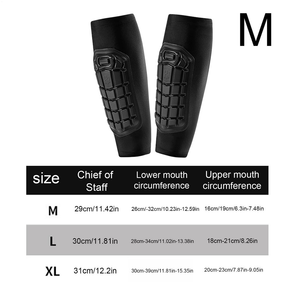 

Breathable Calf Protector Ski Shin Pads Training Equipment for Adults Kids Football Competition Sports Legging Sleeves M чёрный