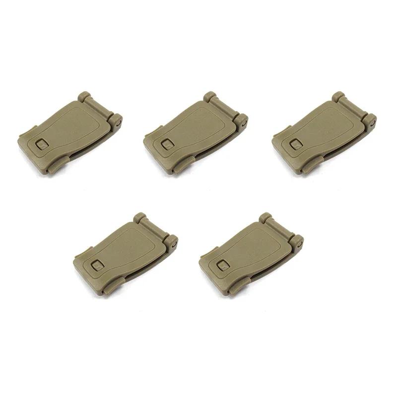 5PC Outdoor Backpack Accessories Molley Buckle Molle System Webbing Buckle Clip Backpack Fastening Buckle