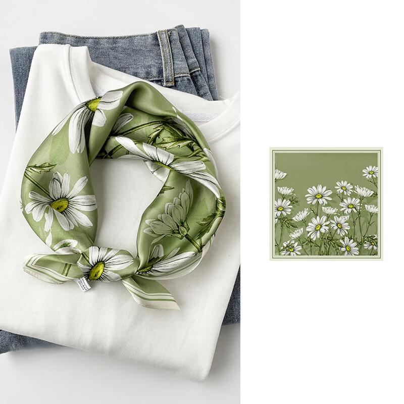 

VICTORIA&VERA Spring/Summer Mulberry Silk Floral Print Scarf V825ZS88 53*53