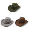 Cappello in Feltro di Lana a Tesa Larga per Uomo Donna Protezione Solare Estiva Abbigliamento Casual