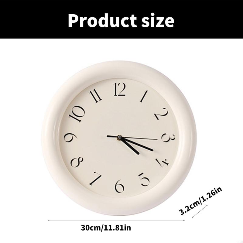 62KD Wall Clock Fashion Silents Modern Creative Rustics Decorative Clock Small Clock for Dining Room Home Office Bathroom