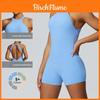 Traje de Yoga de una pieza atlético con tejido transpirable de alta elasticidad para correr y fitness