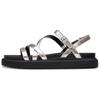 Alistair Series Round Toe Thick Sole Buckle Outdoor Breathable One Strap Sandals 3cm Women Sandals Silver 261812614