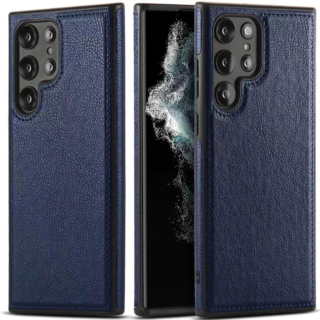 Retro Leather Phone Case for Samsung S26 Ultra - Durable Shockproof Large Cutouts Business Style Full Cover On Samsung S26/S25/S24/S23/S22/Ultra/Plus