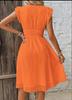 Robe d'été élégante à manches à volants style européen-américain pour femme - Nouveau style multicolore 2026