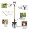 Large Manganese Steel Gardening Shovel for Digging, Planting Trees, Flowers, Vegetables – Thickened Iron for Agricultural Use