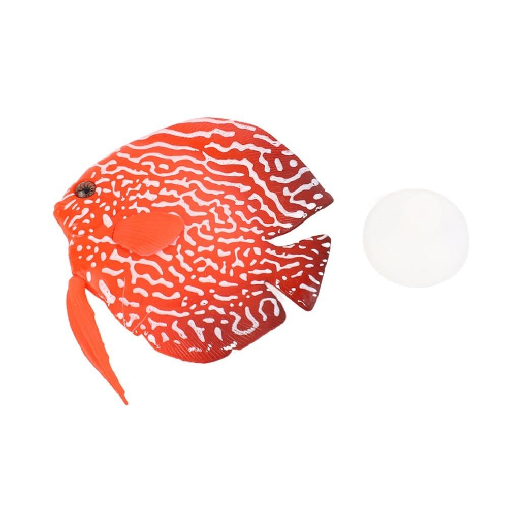

Silicone Fish Tank Ornament Glowing Feature Lifelike Design Aquarium Decoration With Suction Cup Artificial Fish