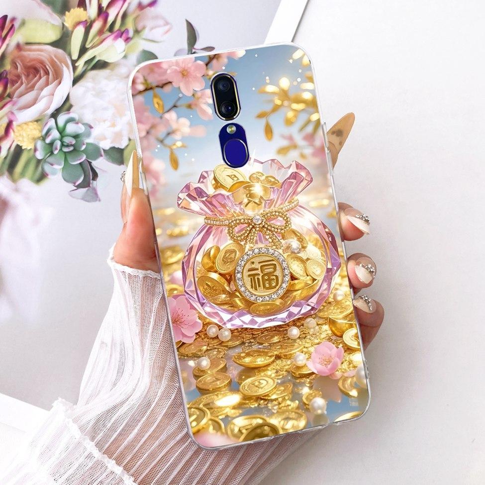 For Oppo F11 Case Cover Luxury Butterfly Love Fashion Flowers Cool Painted Phone Casing For Oppo CPH1913 CPH1911