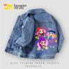 Jaqueta Jeans Infantil de Menina Kpop Monster Hunter - Moda Casual Primavera/Outono
