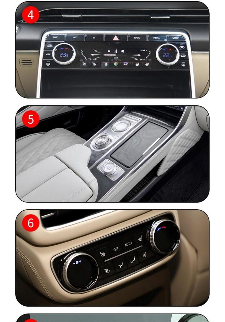 Der Genesis GV80 ist ein leistungsfähiges, kompaktes und leichtes Auto mit einem leistungsstarken Elektromotor, der mit einer Leistung von 120 kW (250 PS) und einer Leistung von 120 PS (400 Nm) angetrieben wird. Er verfügt über eine 100-mm-Lauffläche und eine 12-mm-Lauffläche mit 120 mm Durchmesser. (2021-2023) Schaltkonsolen-Aufkleber - Transparente TPU-Folie Zubehör.