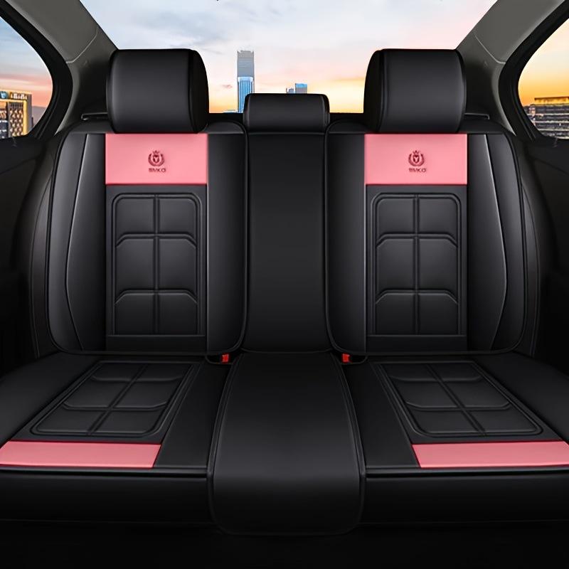 PU Leather Luxury Car Seat Covers for Rear Three-Seater Protective Pads for Sedans and SUVs - Durable Comfortable and Stylish Pickup Truck Seat Covers