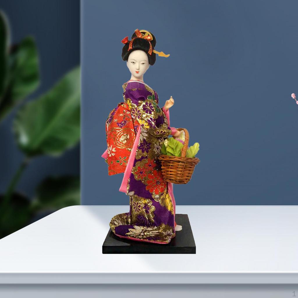 Asian Geisha Doll - Artistic Home Decor Piece