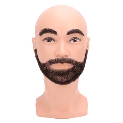 Berber Erkek Manken Başlığı Gerçekçi Reçine PVC Sakal Düzeltme Eğitim Başlığı Uygulama Kesimi İçin