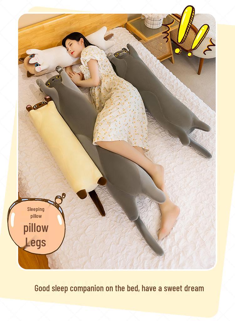 Cat Island Long Pillow: Big Face Cat Cushion
