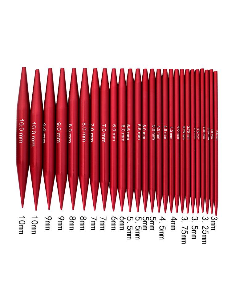 Knitting Tools: Reusable Anodized Aluminum U-Shaped Circular Sweater and Detachable Needles