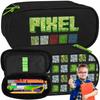 Piórnik Saszetka 1Zamek Pixel Zielony Starpak 528435