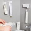 Punch-Free Wall-Mounted Toothbrush Holder Toothpaste Holder Toothpaste Storage Rack Bath Organizer Bathroom Accessories