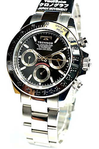 Technos TSM401SB Chronograph Watch, 10 ATM Water Resistant